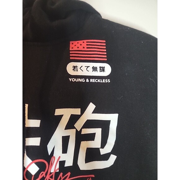 Young And Reckless Hoodie Size S International Tour Black - Picture 2 of 5